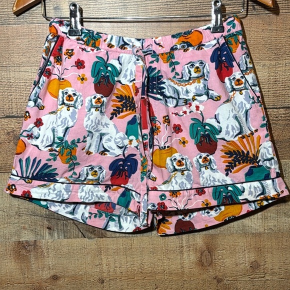 Printfresh Good Dog Pajama Short in Vintage Rose Size XXS Lounge Anthropologie - Picture 2 of 10